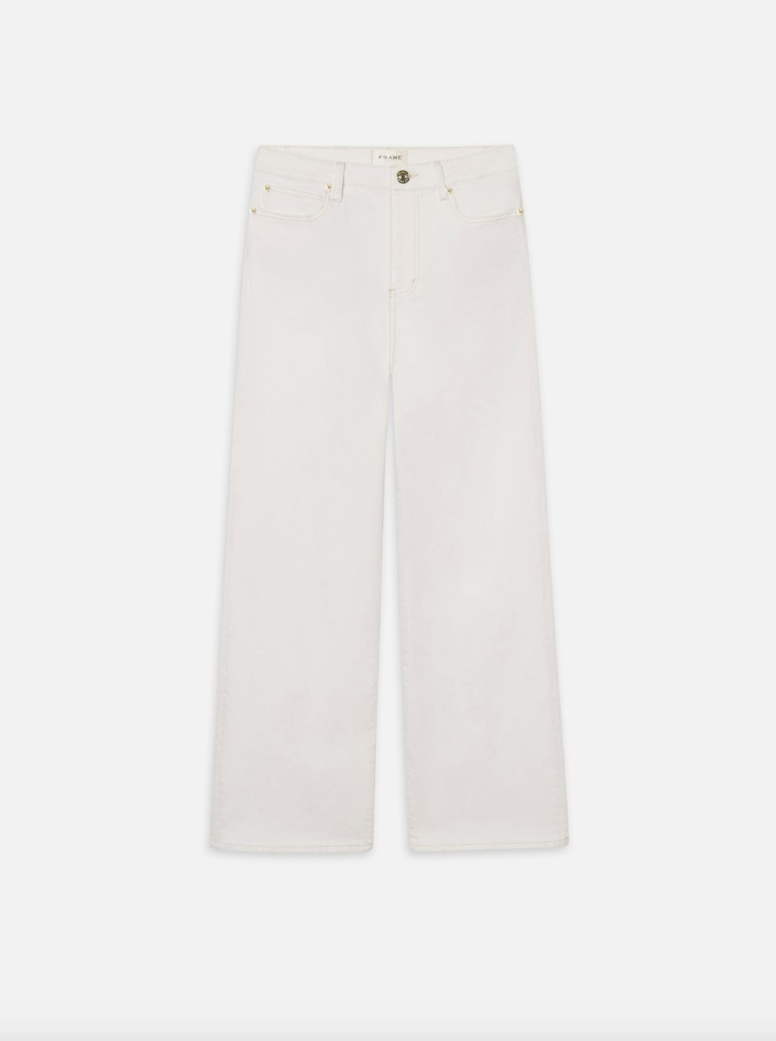 Frame The Wide Jean in Au Natural White