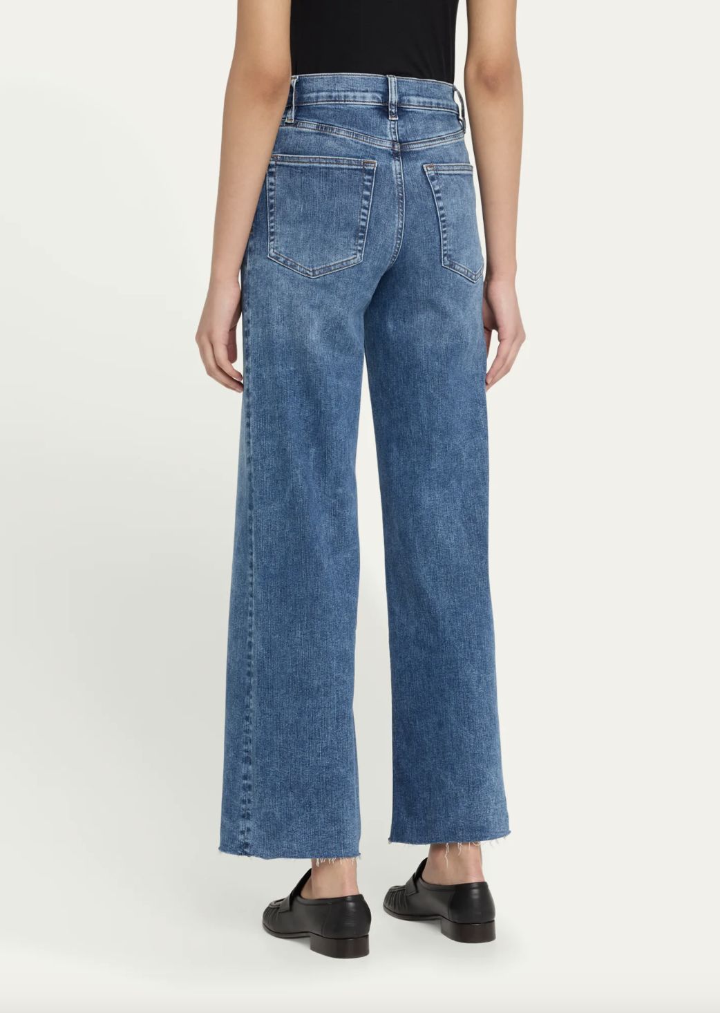Frame Le Slim Palazzo Jean in Canals Raw