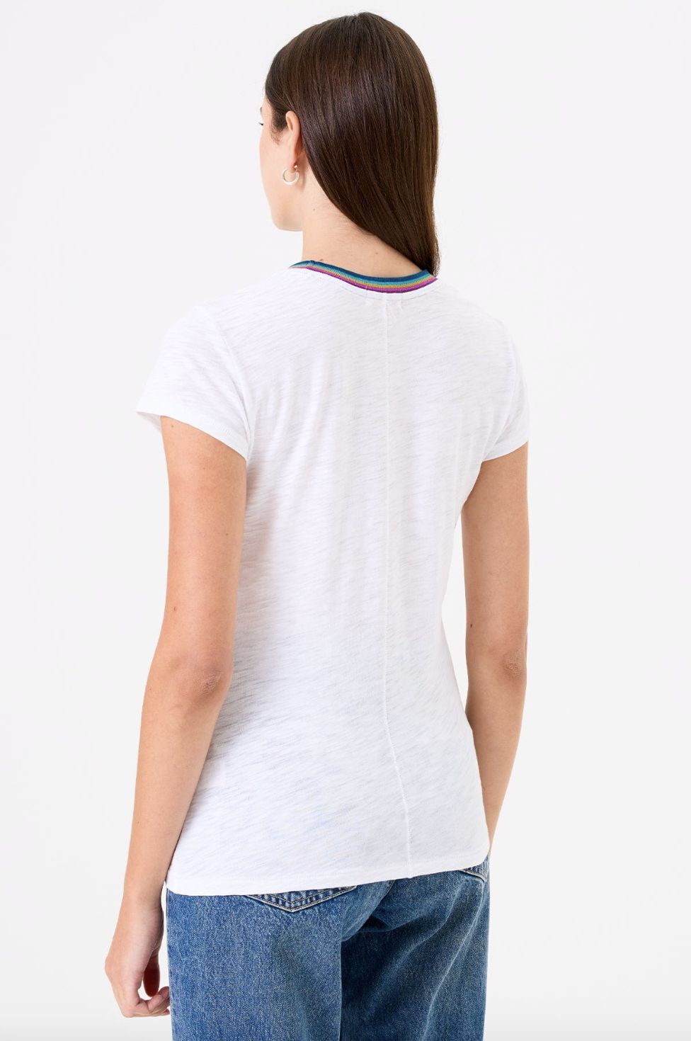 Goldie Summer Rainbow Ringer Tee
