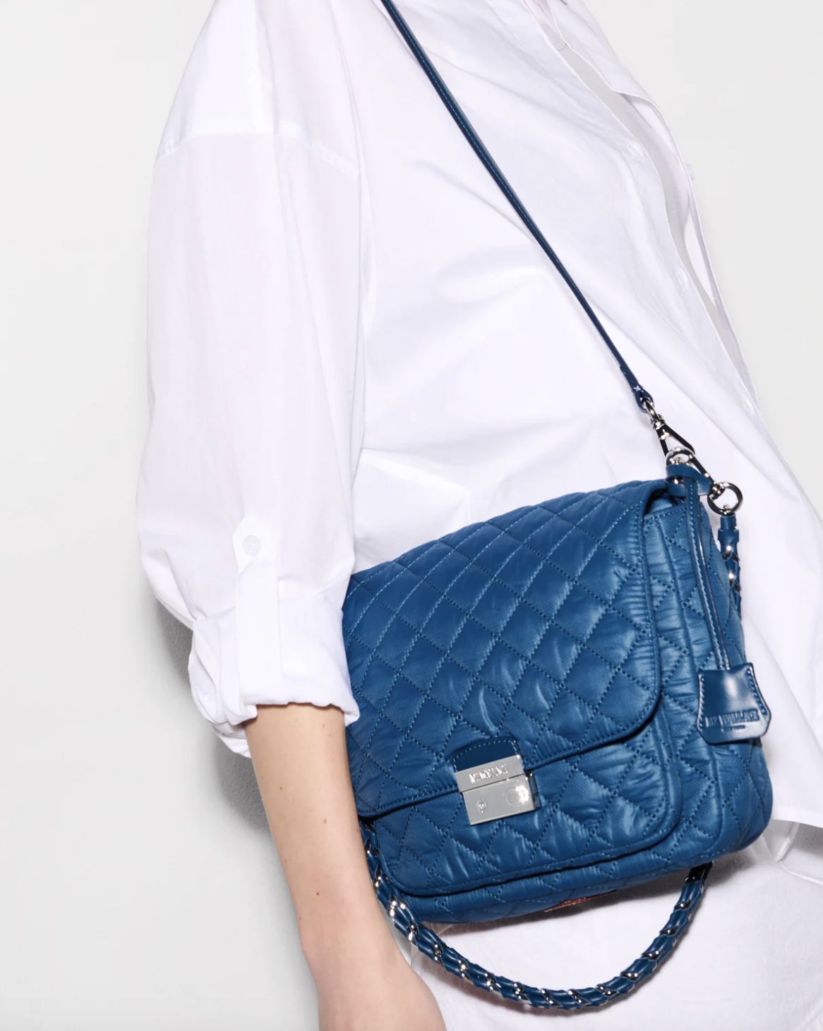 MZ Wallace Medium Crosby Lock in French Blue