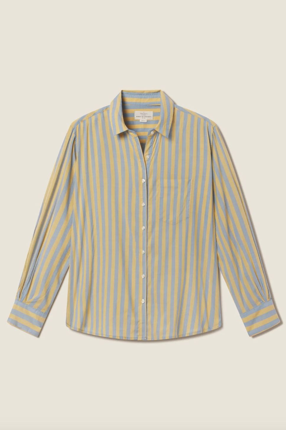 Trovata Blake Oversized Shirt in Golden Hour Stripe