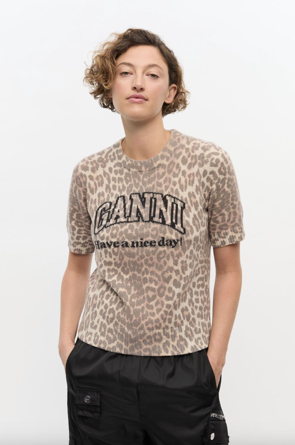 GANNI Have a Nice Day Sweater Tee