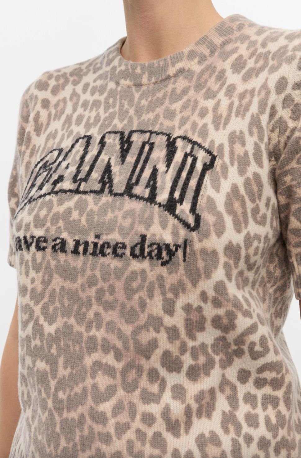 GANNI Have a Nice Day Sweater Tee