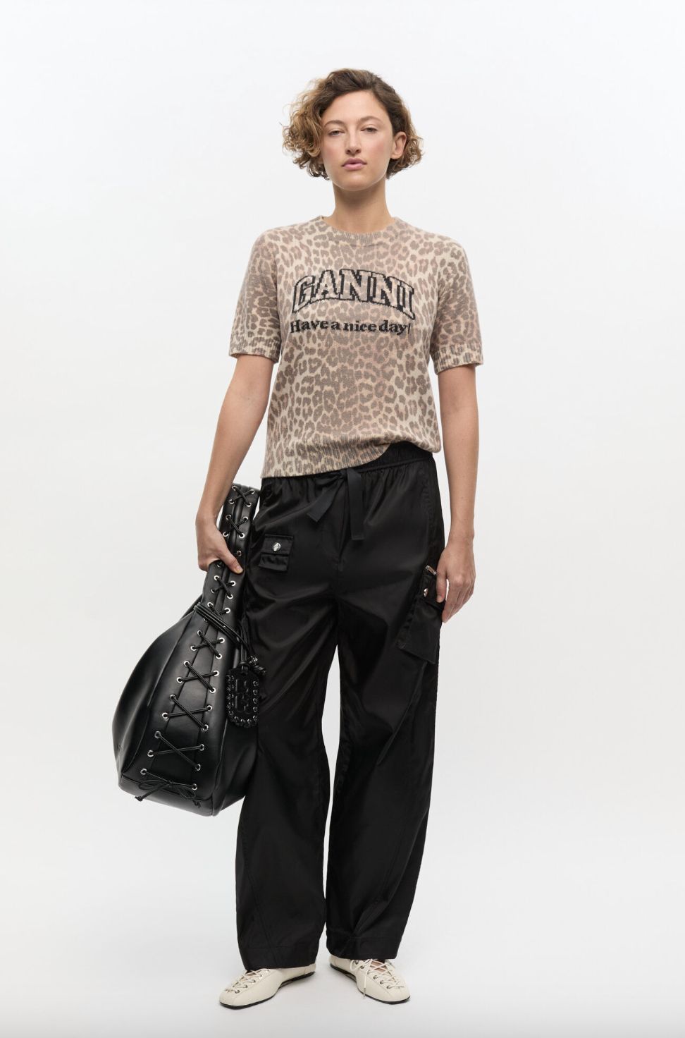GANNI Have a Nice Day Sweater Tee