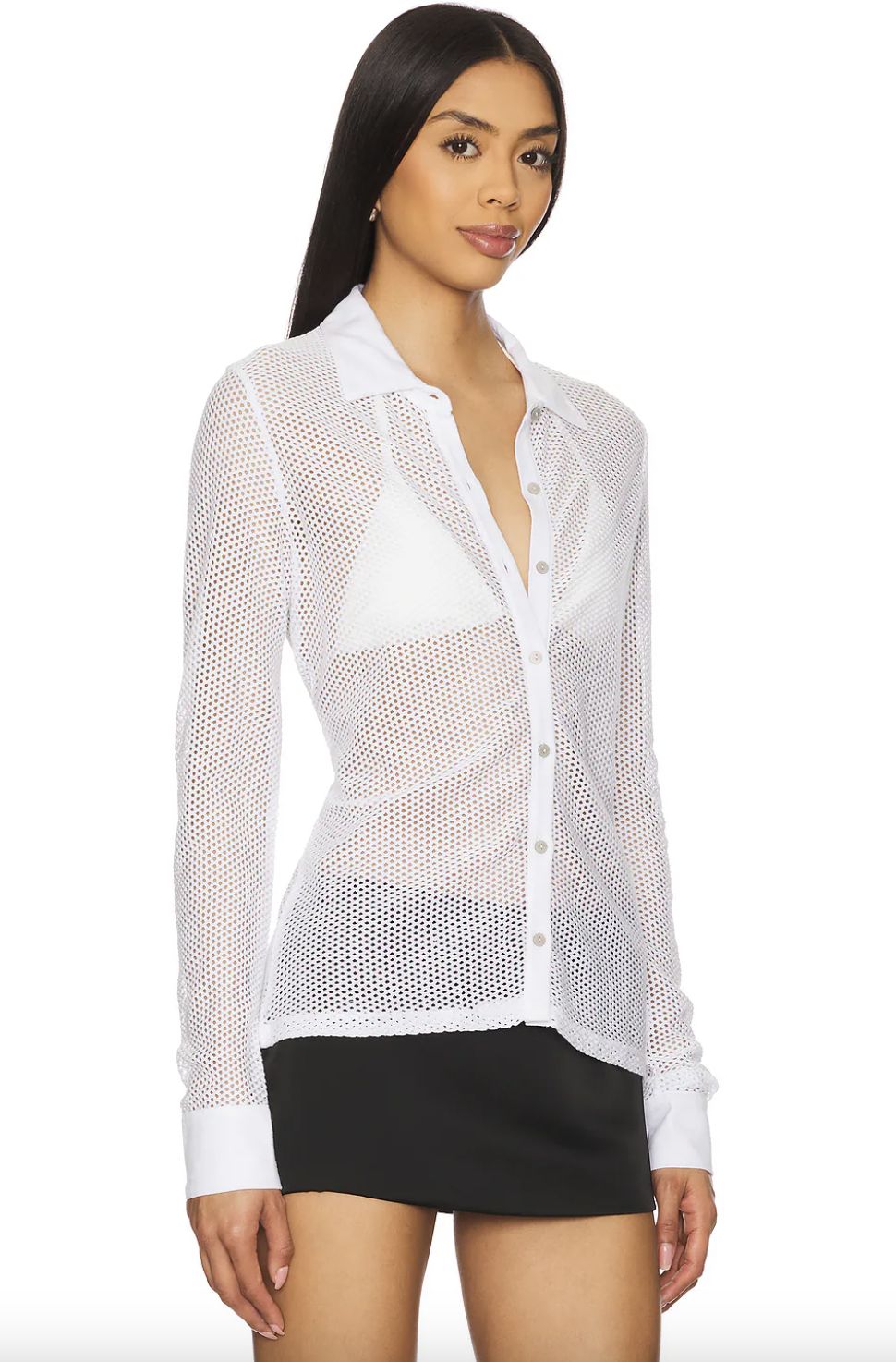 Goldie All Fishnet Shirt