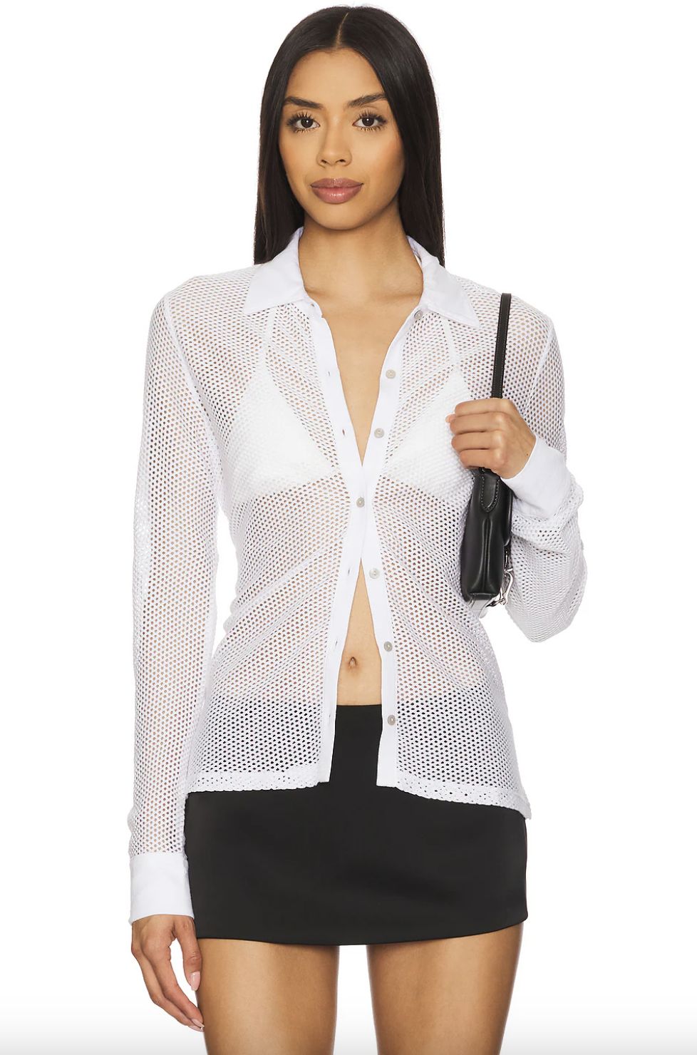 Goldie All Fishnet Shirt