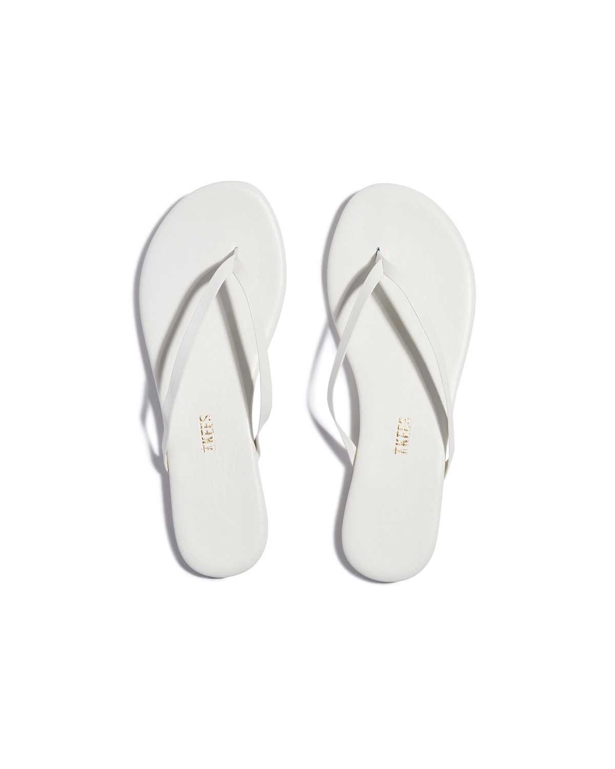 TKEES Lily Pigments Flip Flops in White