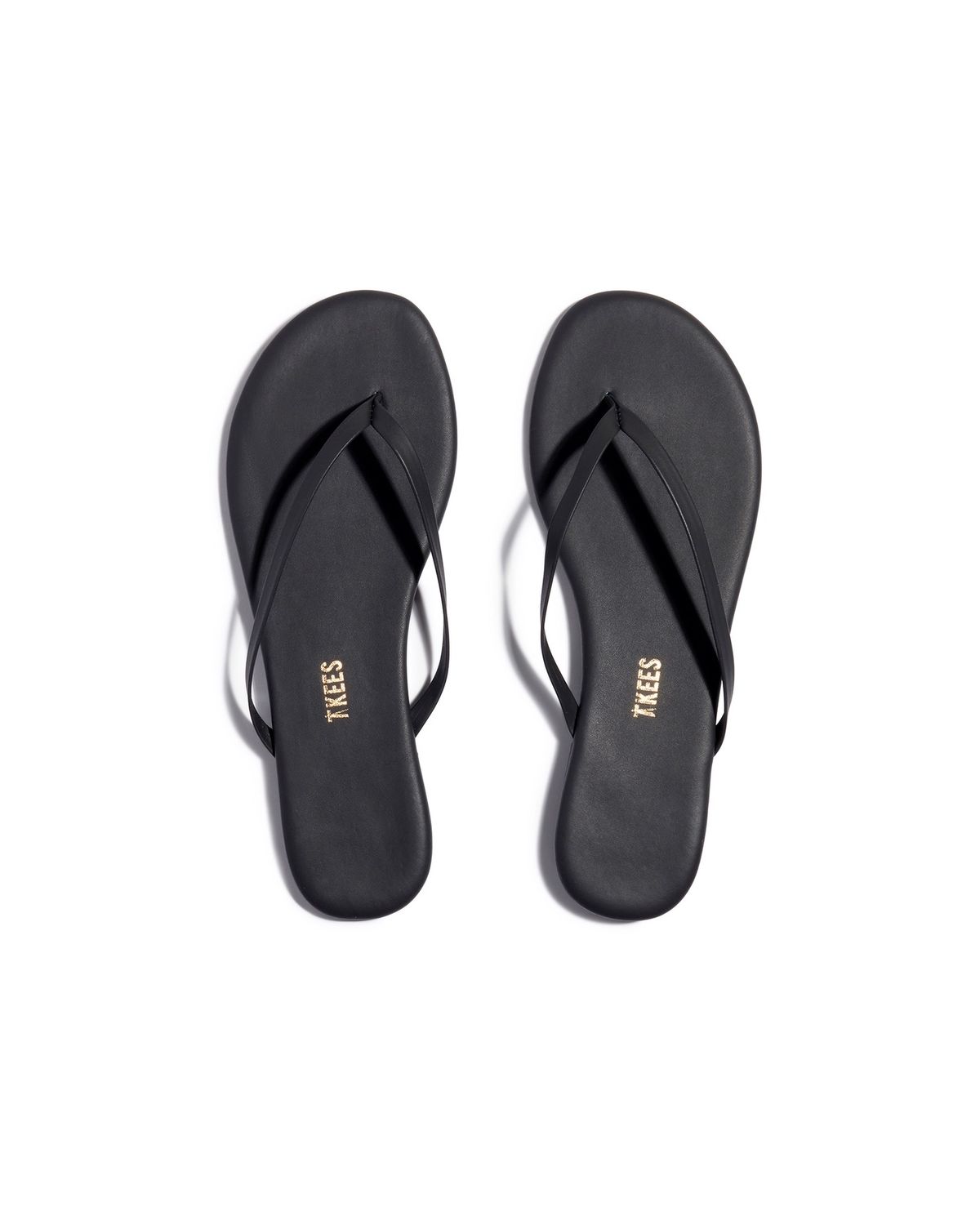 TKEES Lily Pigments Flip Flops in Washed Black