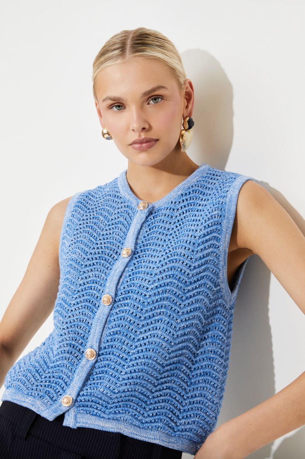 Suncoo Gemi Sleeveless Cardigan