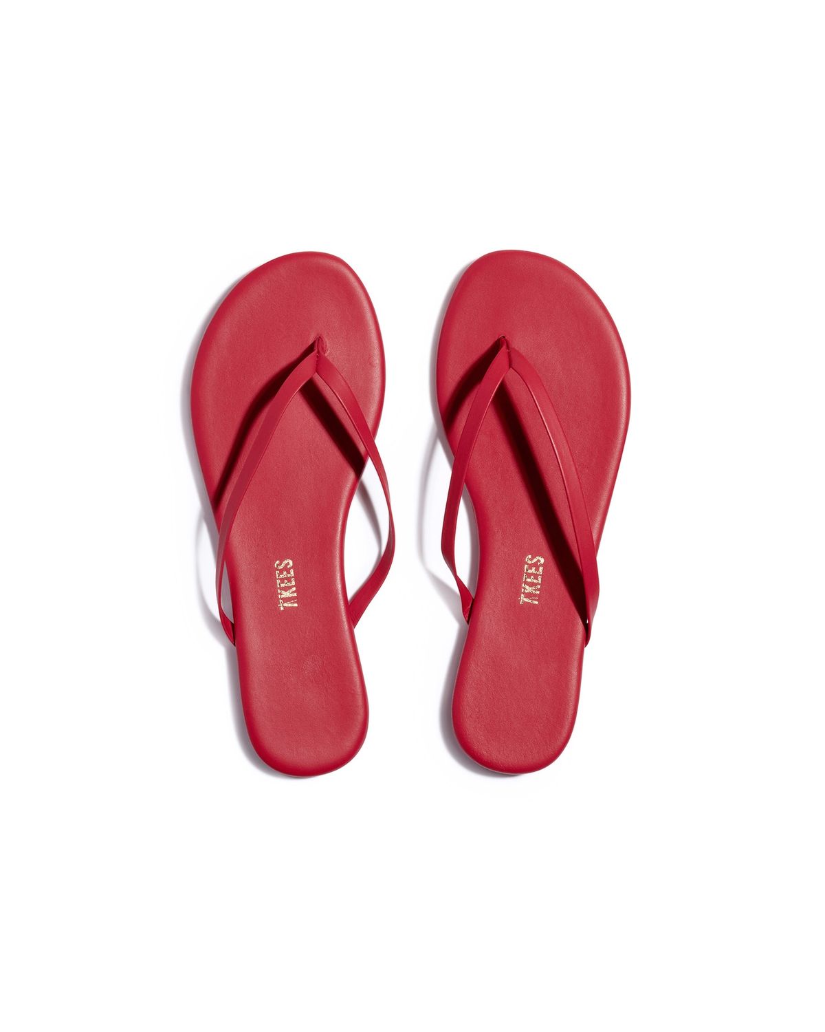 TKEES Lily Pigments Flip Flops in Red