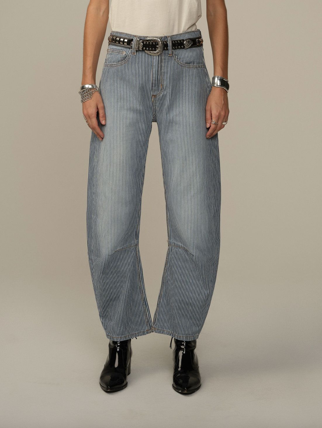 Road To Nowhere Pilon Railroad Stripe Jean