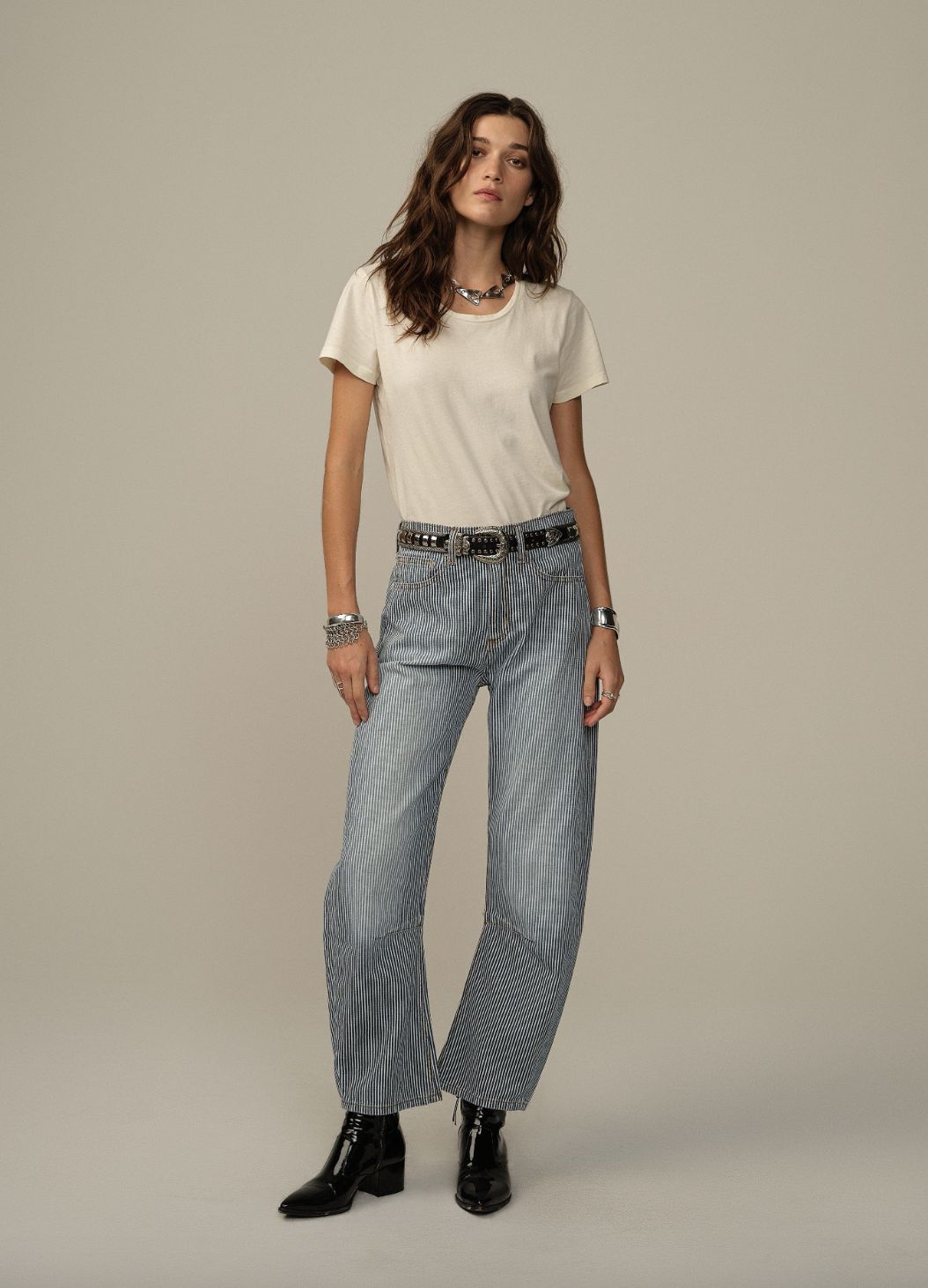 Road To Nowhere Pilon Railroad Stripe Jean