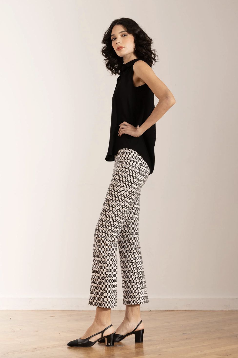 Avenue Montaigne Leo Deco Print Pant