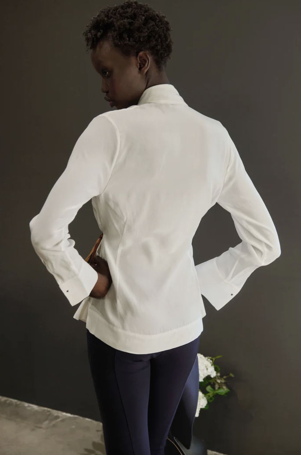 Elaine Kim Visaya Silk Wrap Shirt