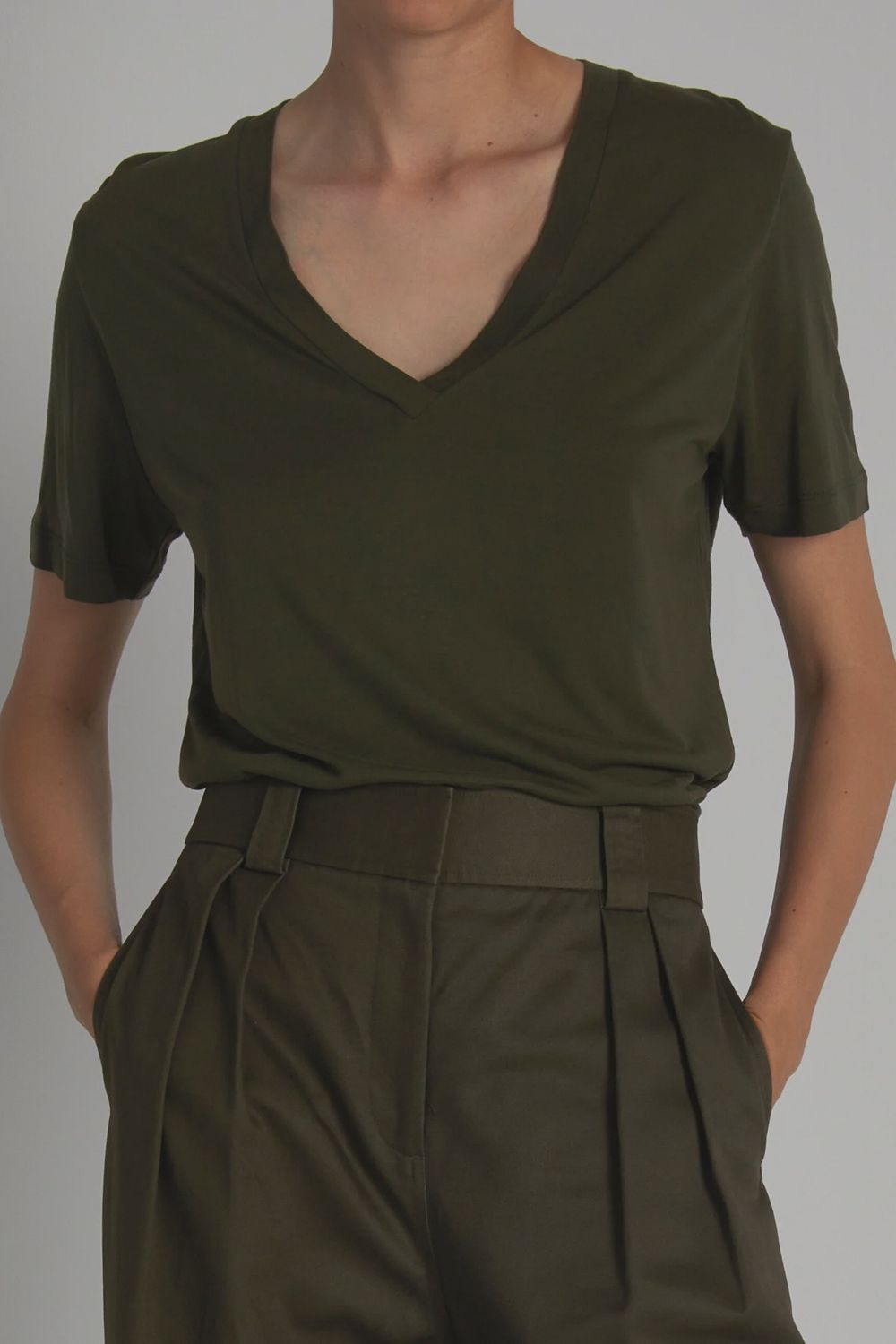Saint Art Beck V-Neck Jersey Tee