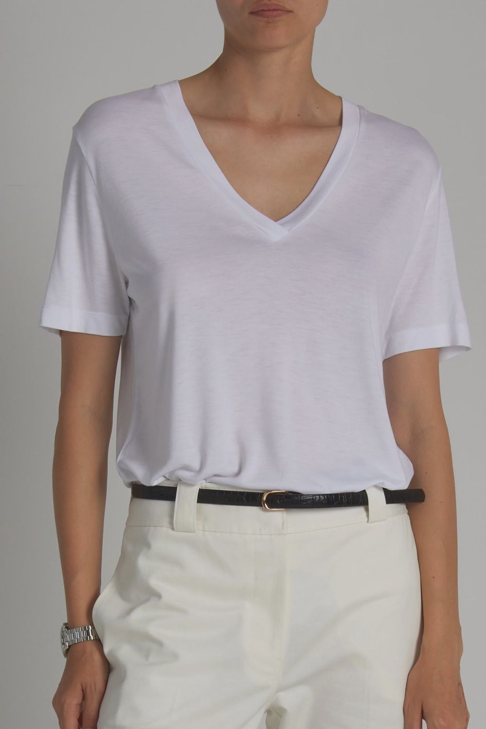 Saint Art Beck V-Neck Jersey Tee