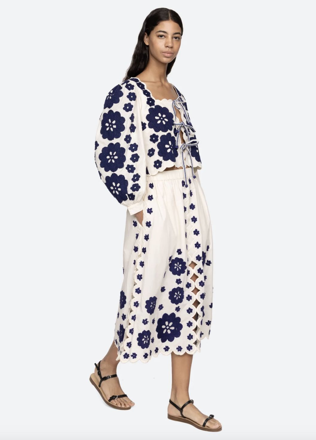 Sea-NY Catrine Embroidered Top