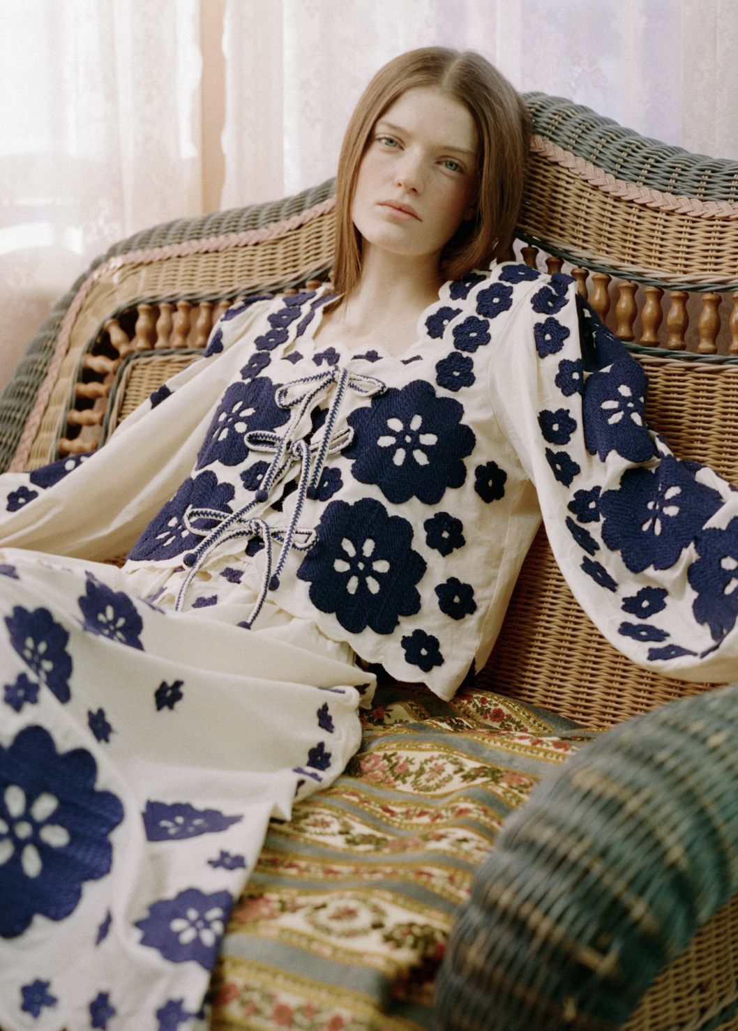 Sea-NY Catrine Embroidered Top