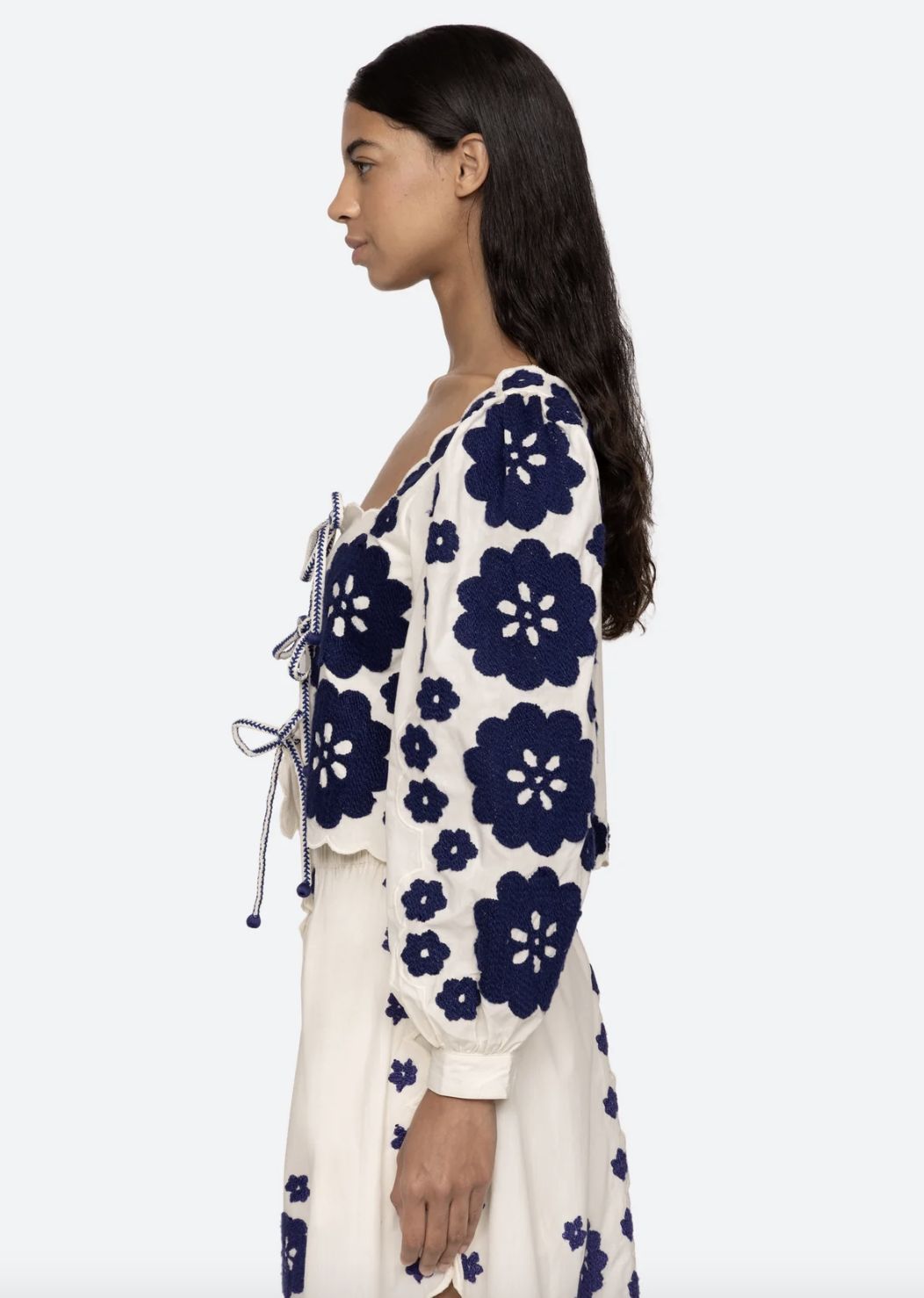Sea-NY Catrine Embroidered Top