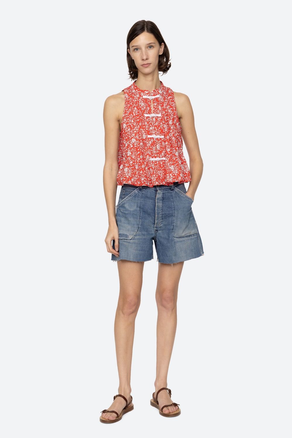 Sea-NY Lucille Tank in Liberty Print
