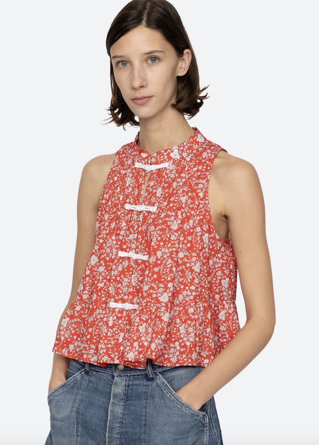 Sea-NY Lucille Tank in Liberty Print