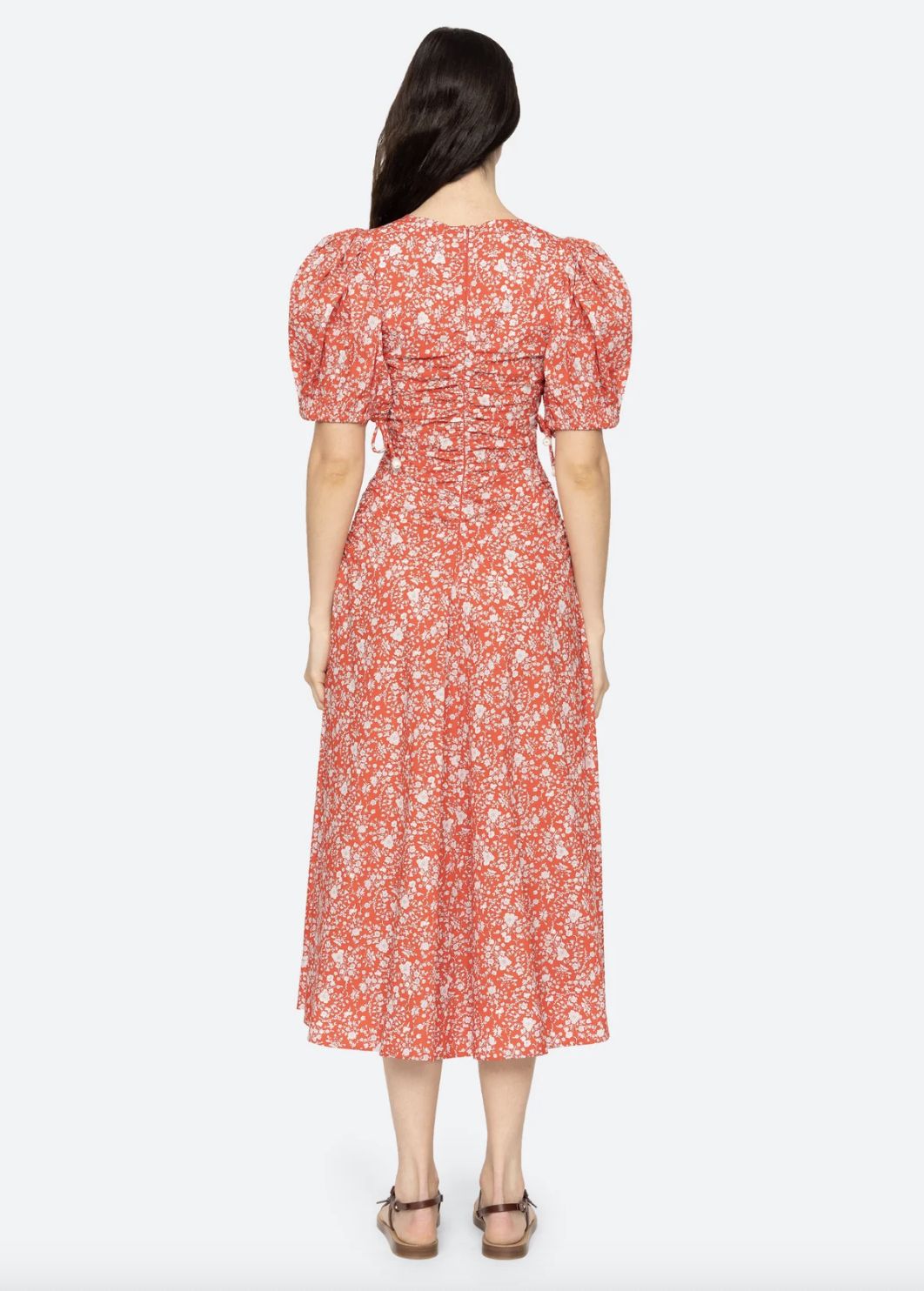 Sea-NY Lucille Midi Dress in Liberty Print