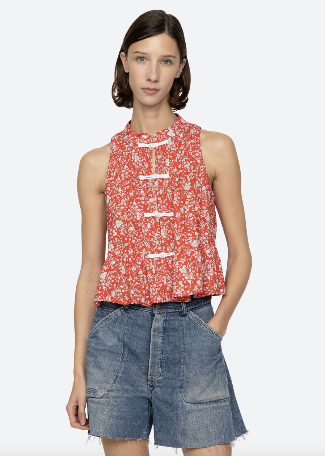 Sea-NY Lucille Tank in Liberty Print