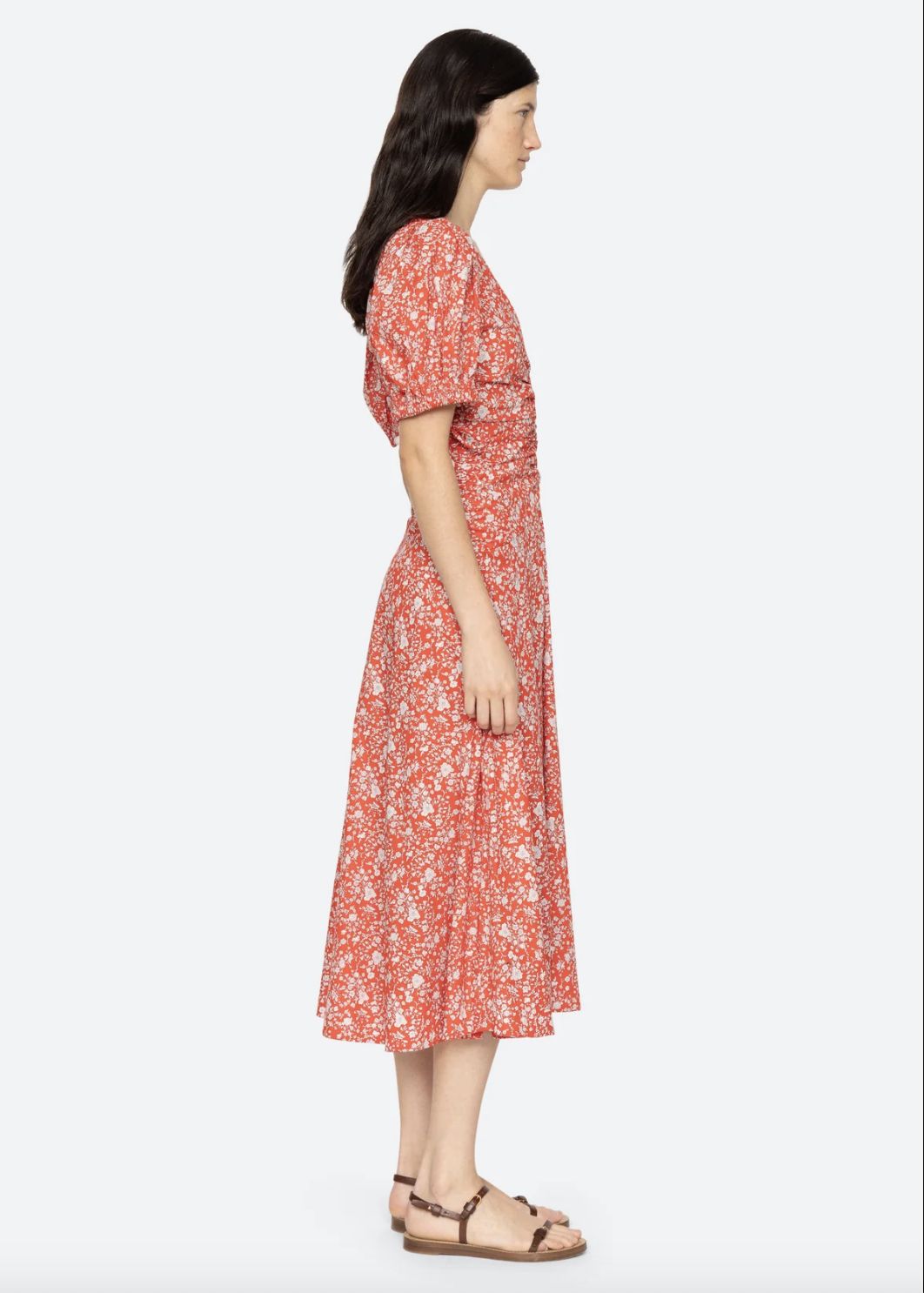 Sea-NY Lucille Midi Dress in Liberty Print