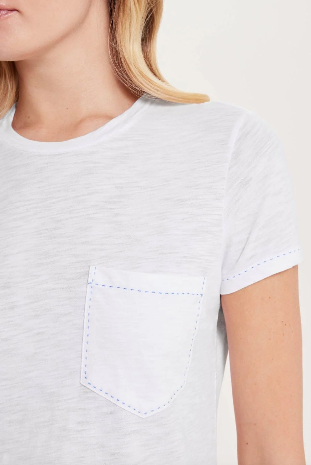 Goldie Running Stitch Pocket Tee