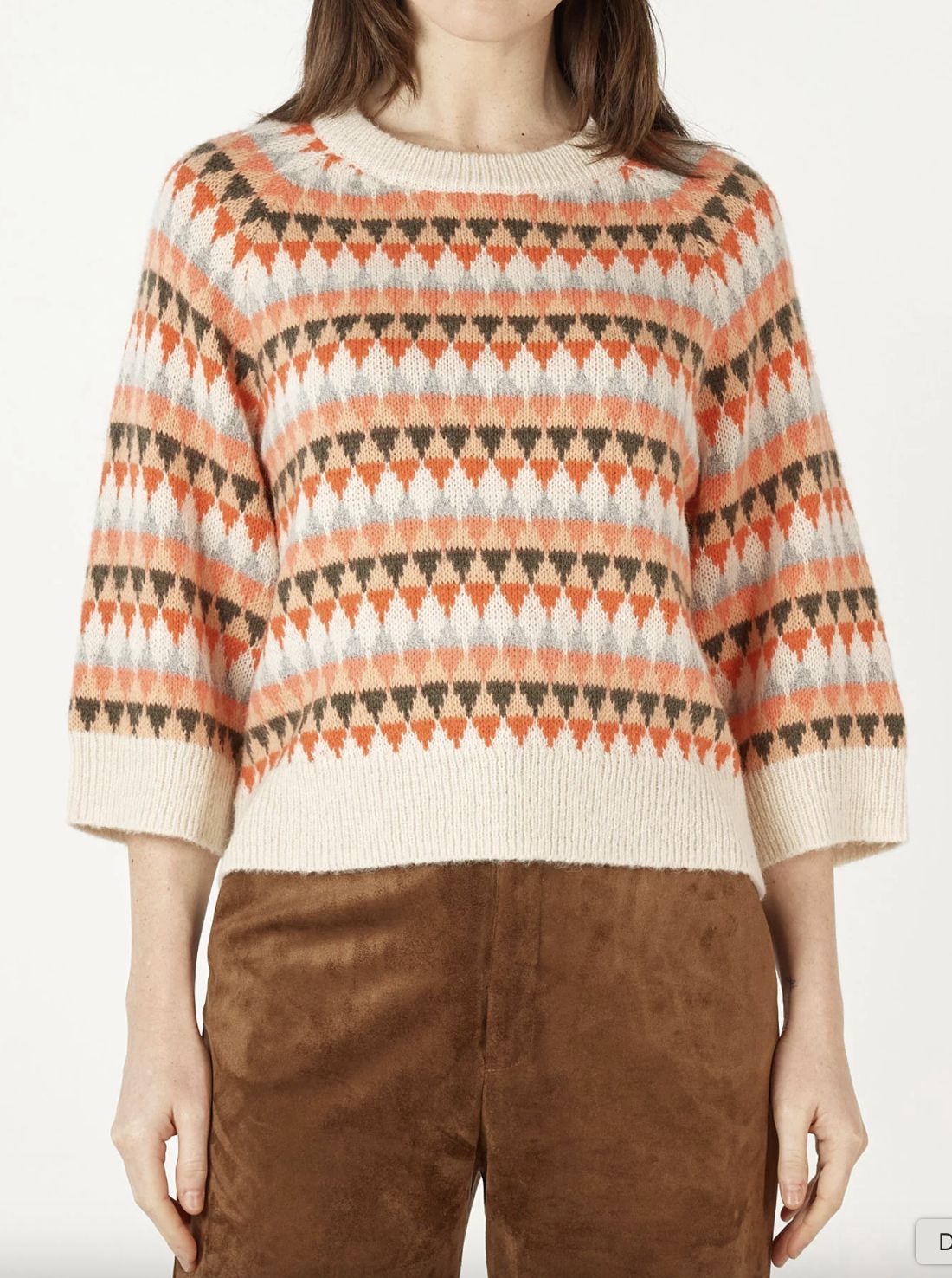 Zaket + Plover Diamond Print Sweater