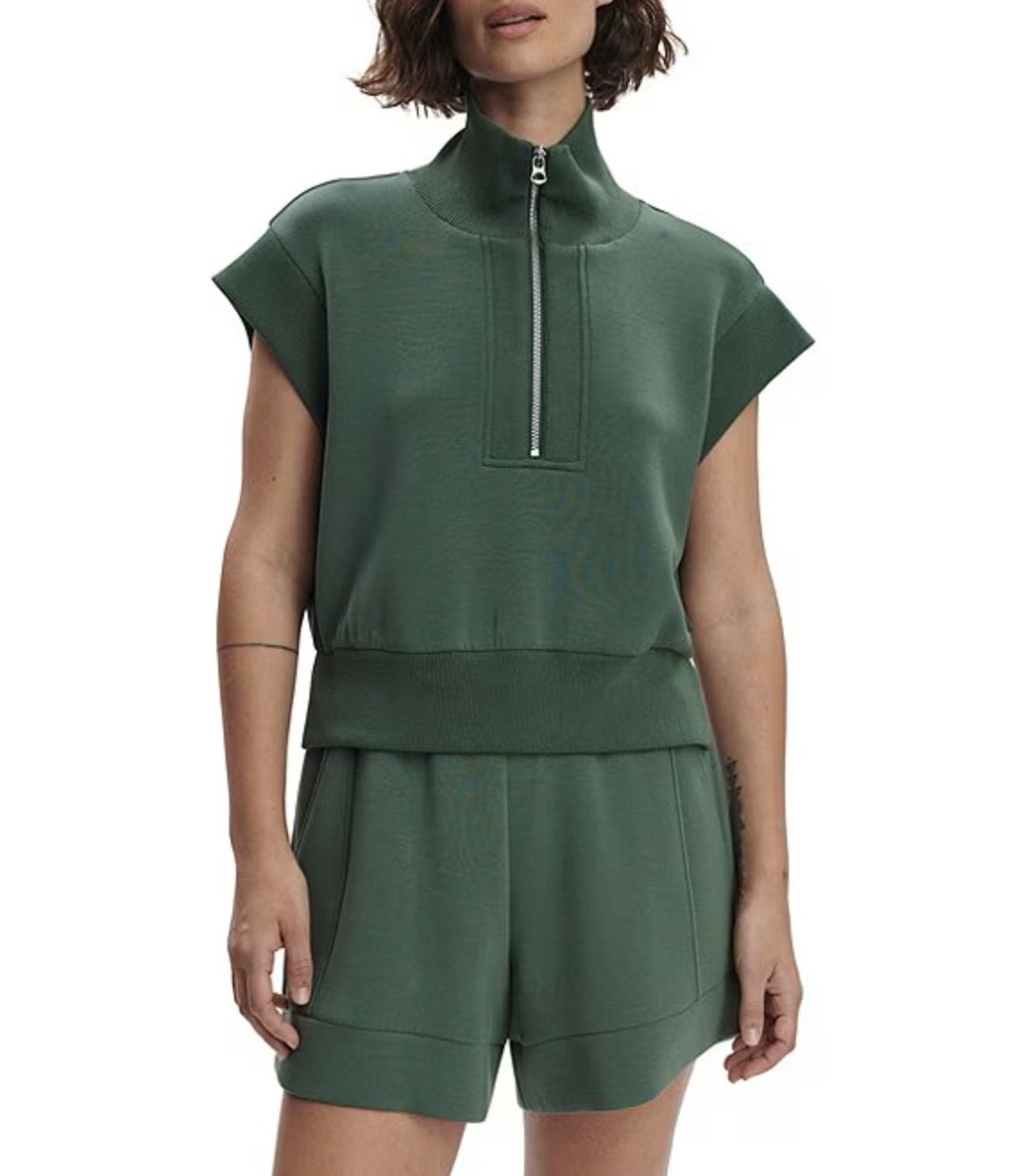 Varley Kelly Half Zip Short Sleeve Sweat
