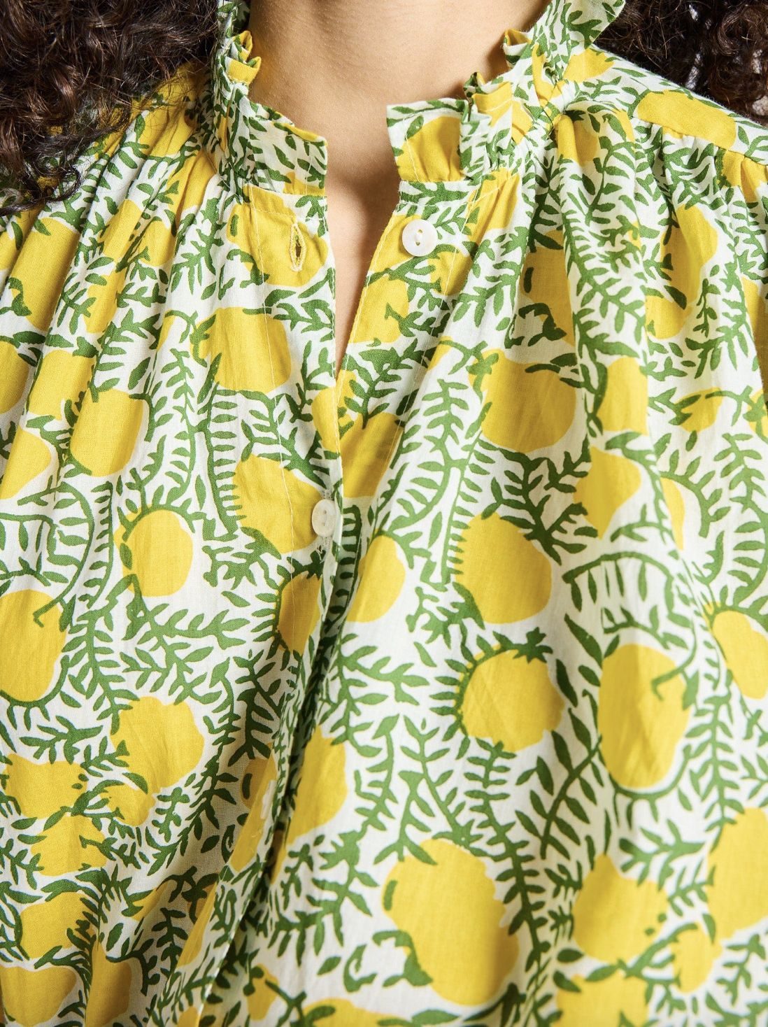 Mille Marnie Blouse in Lemons Print