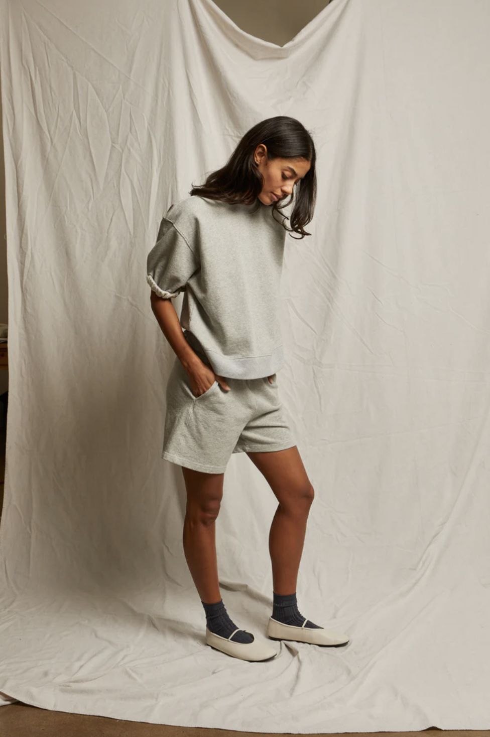 Perfect White Tee Rebecca Puff Sleeve Sweatshirt