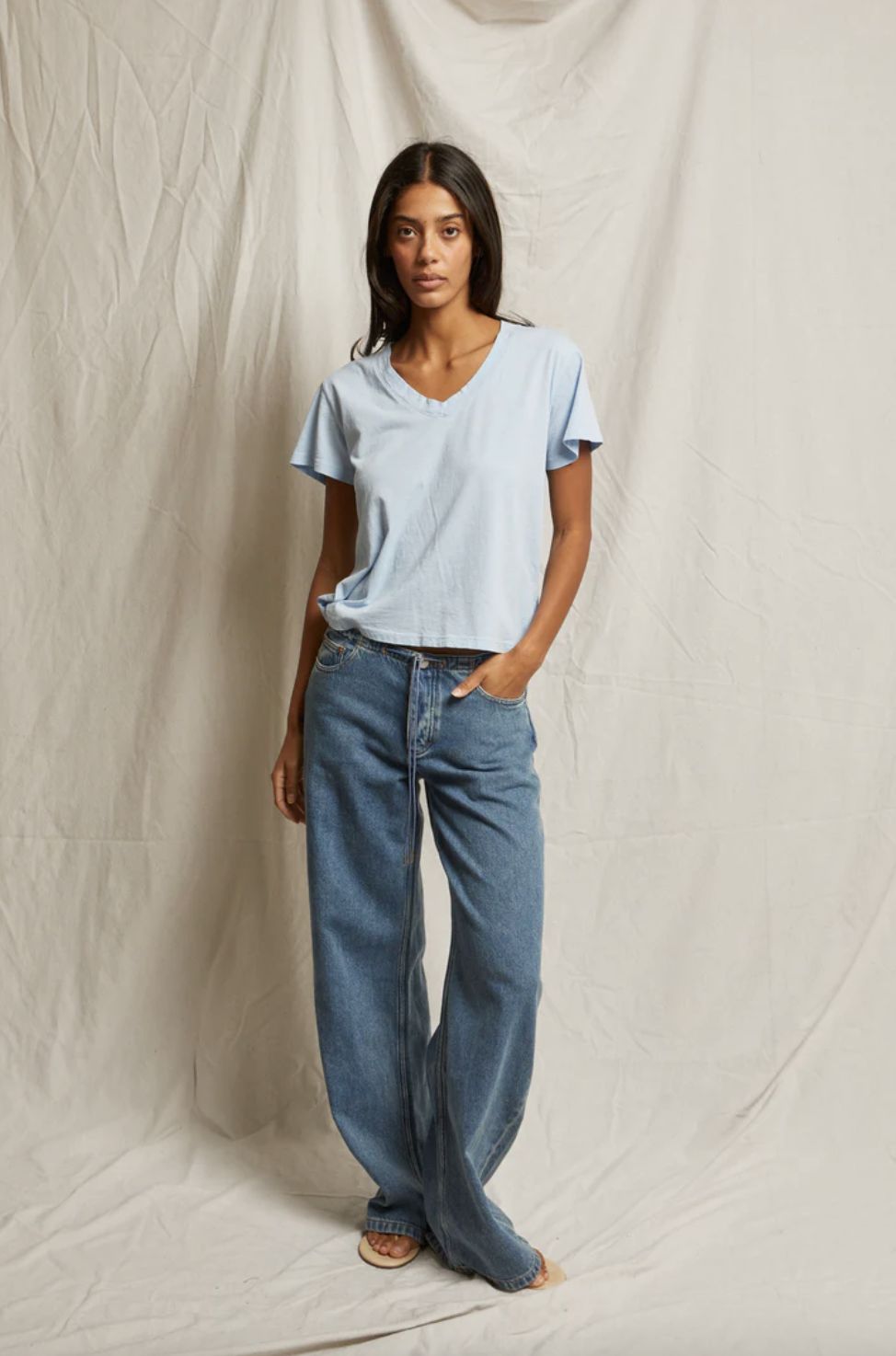 Perfect White Tee Hendrix Sky Blue Tee