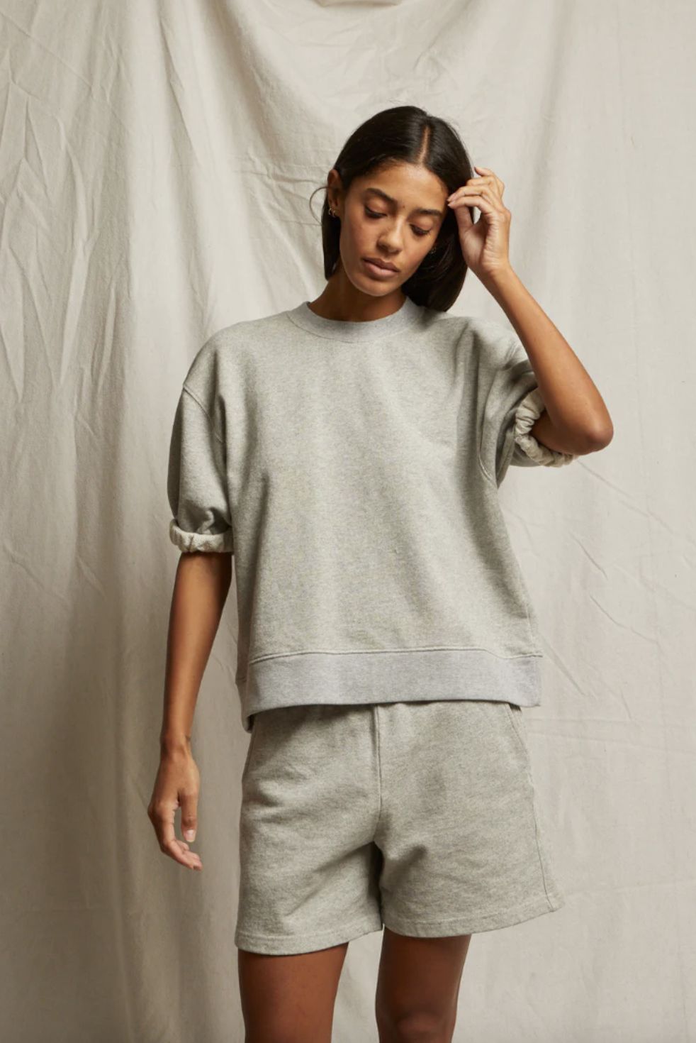 Perfect White Tee Rebecca Puff Sleeve Sweatshirt