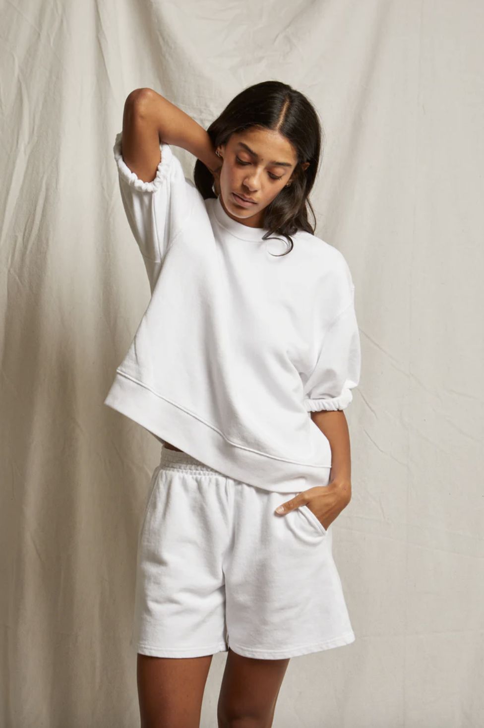 Perfect White Tee Rebecca Puff Sleeve Sweatshirt