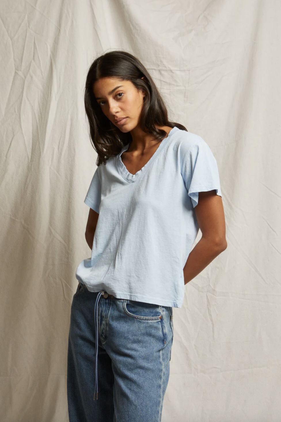 Perfect White Tee Hendrix Sky Blue Tee