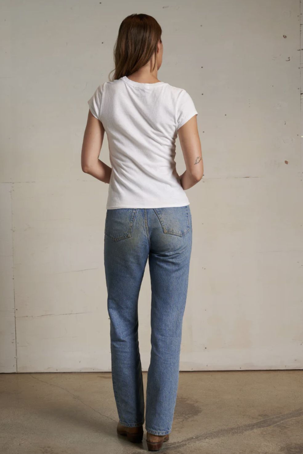 Perfect White Tee April Recycled Cotton Baby Tee