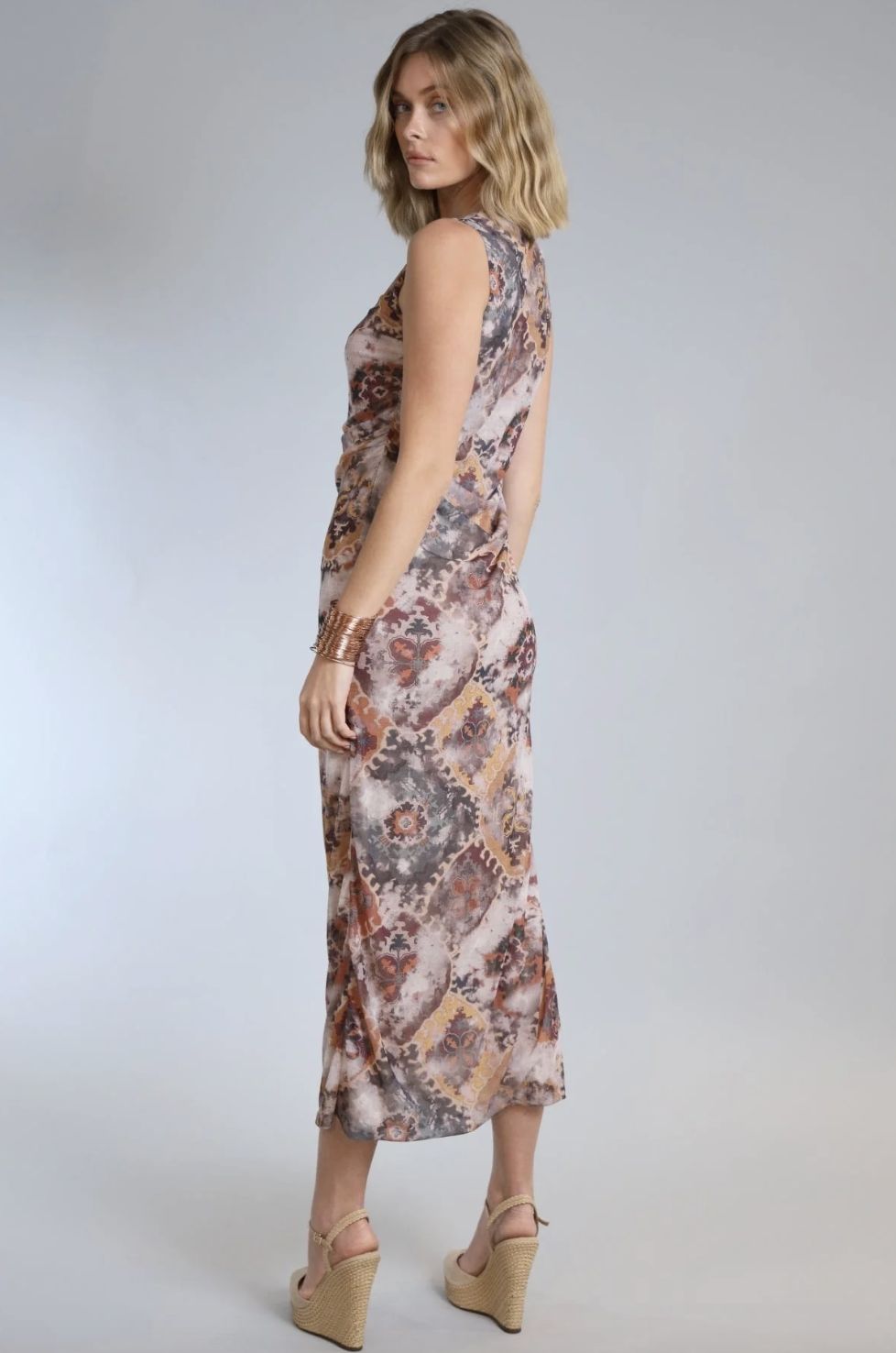 Lola &amp; Sophie Sleeveless Mesh Dress