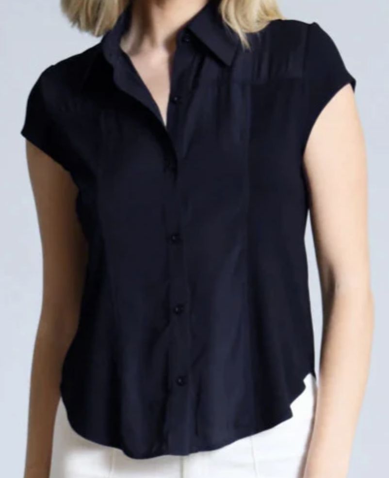 Lola &amp; Sophie Hybrid Cap Sleeve Shirt