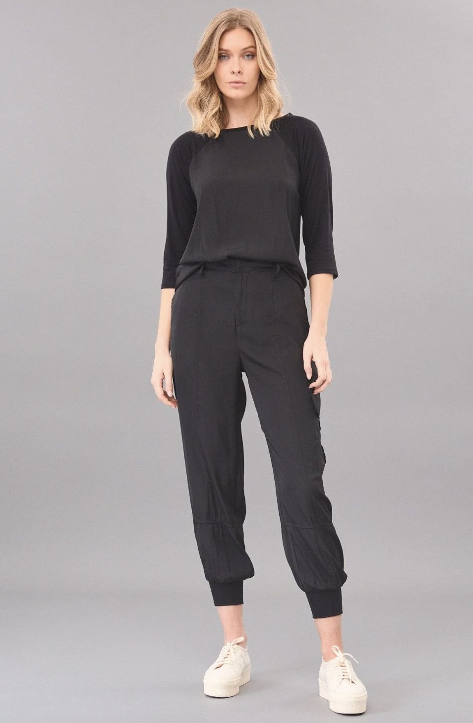 Lola &amp; Sophie D Satin Jogger