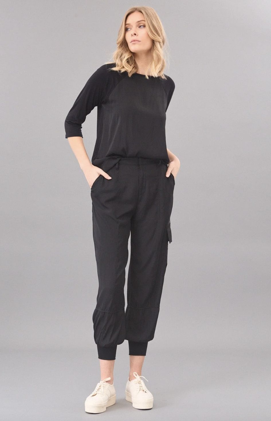 Lola &amp; Sophie D Satin Jogger