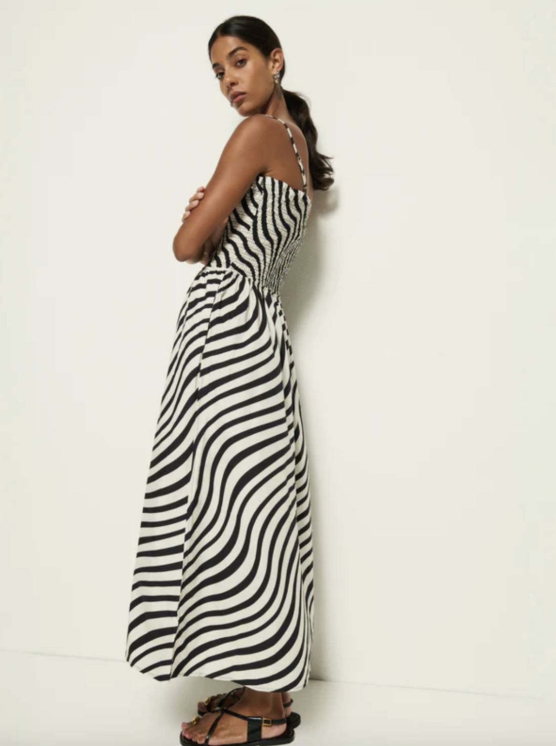 Nation Sibelle Smocked Midi Dress