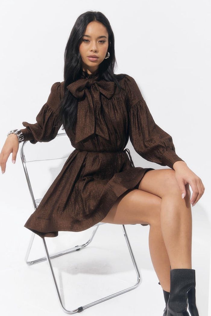 Adelyn Rae Daphne Bow Mini Dress