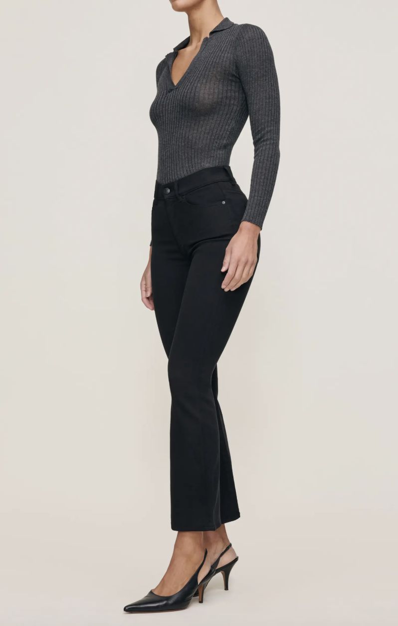 DL1961 Bridget Boot Cut High Rise Jean in Hail