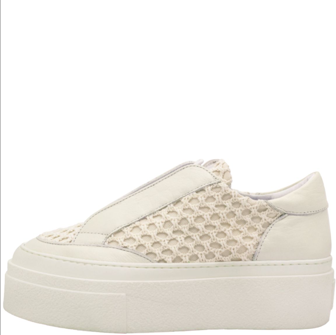 Andia Fora Ivory Crochet Sneaker