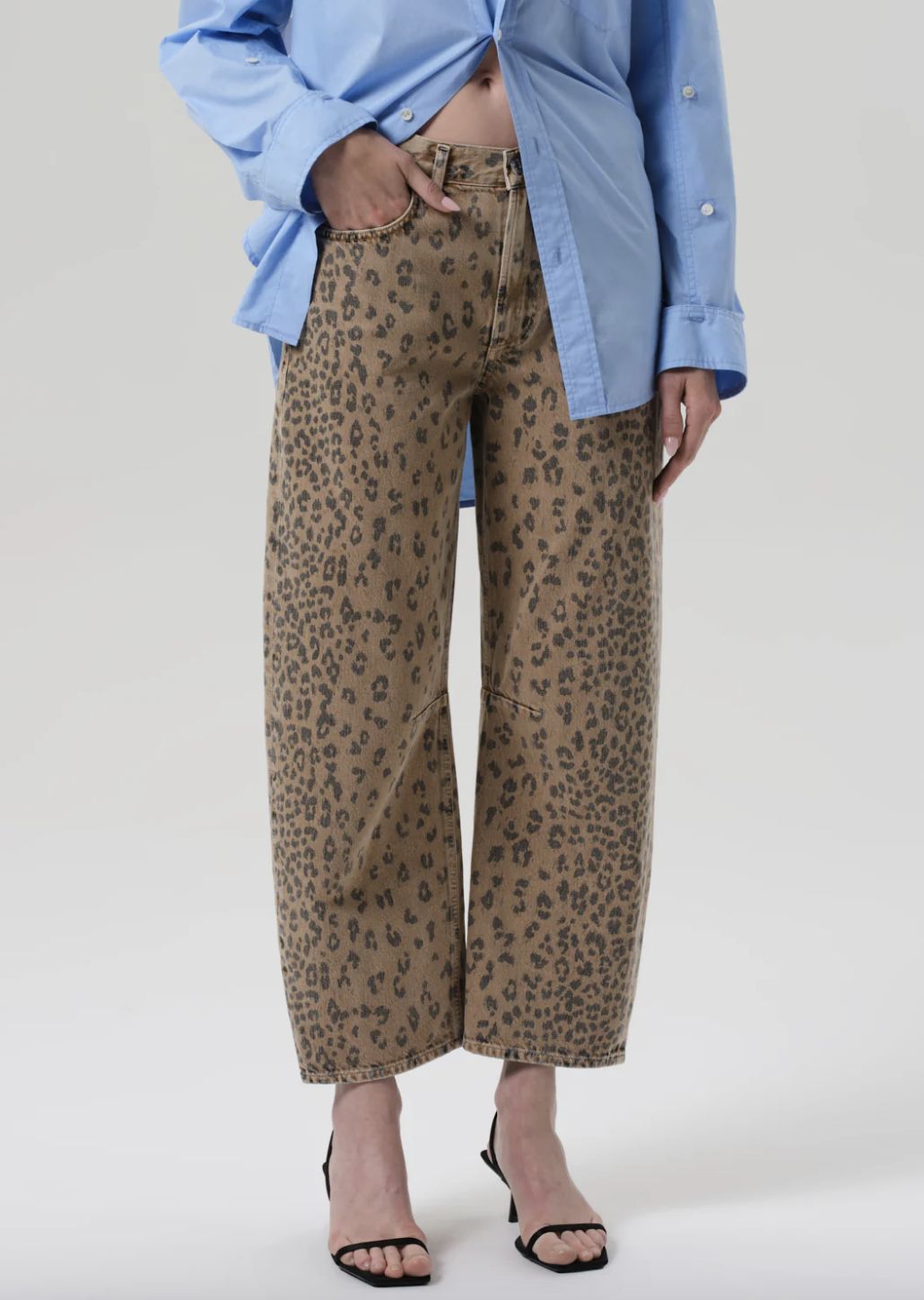 Citizens of Humanity Miro Relaxed Jean in Cheetah