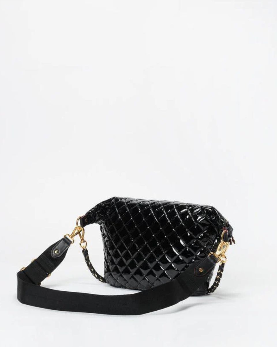 MZ Wallace Crosby Sling in Black Lacquer