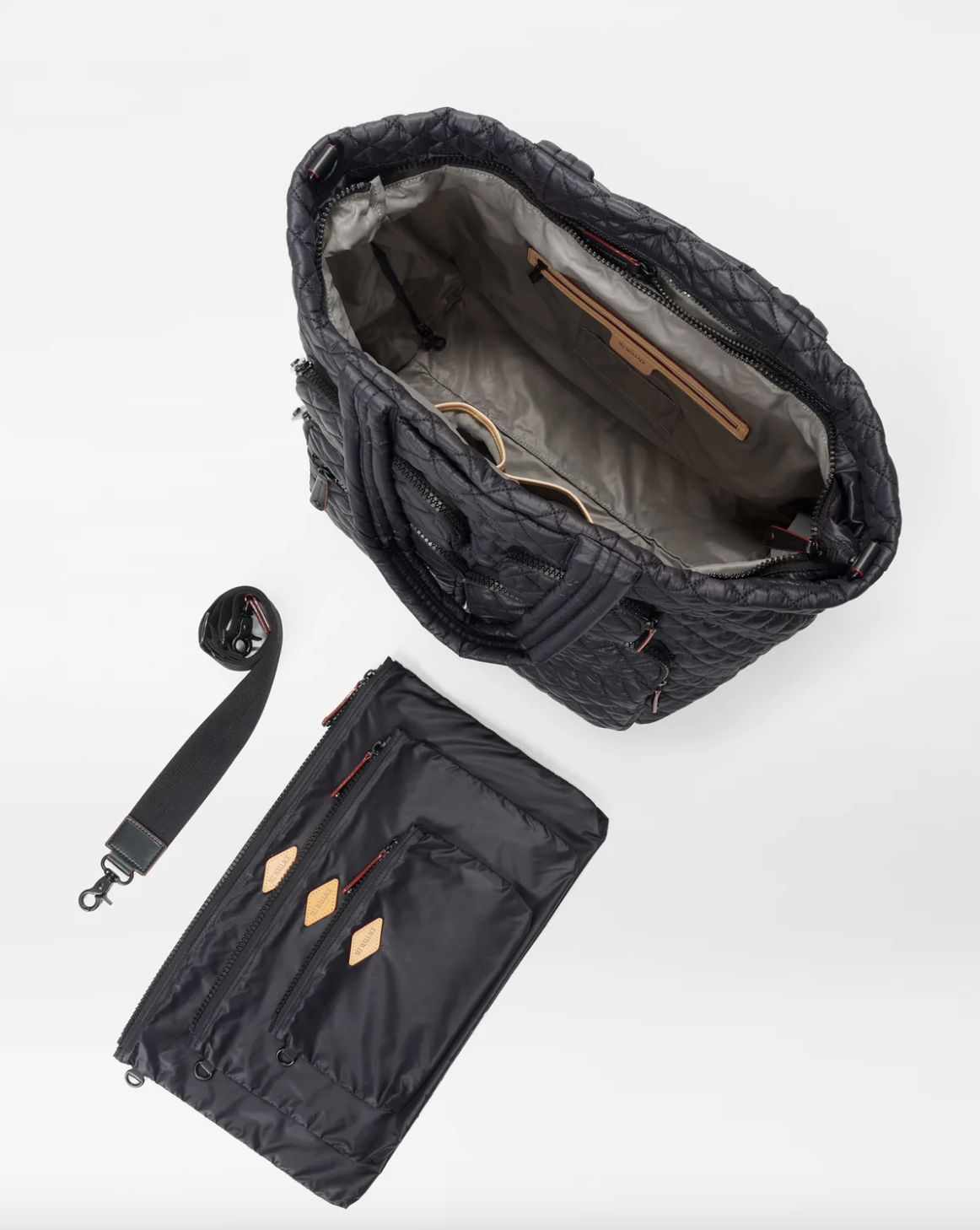 MZ Wallace Large Metro Travel Tote in Black