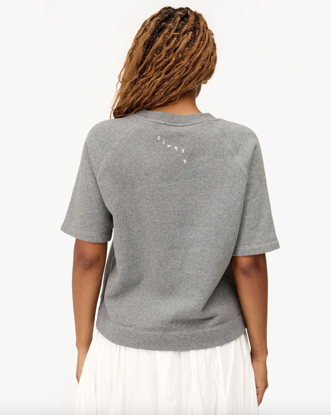 Clare V Oui Short Sleeve Sweatshirt